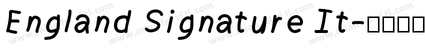 England Signature It字体转换